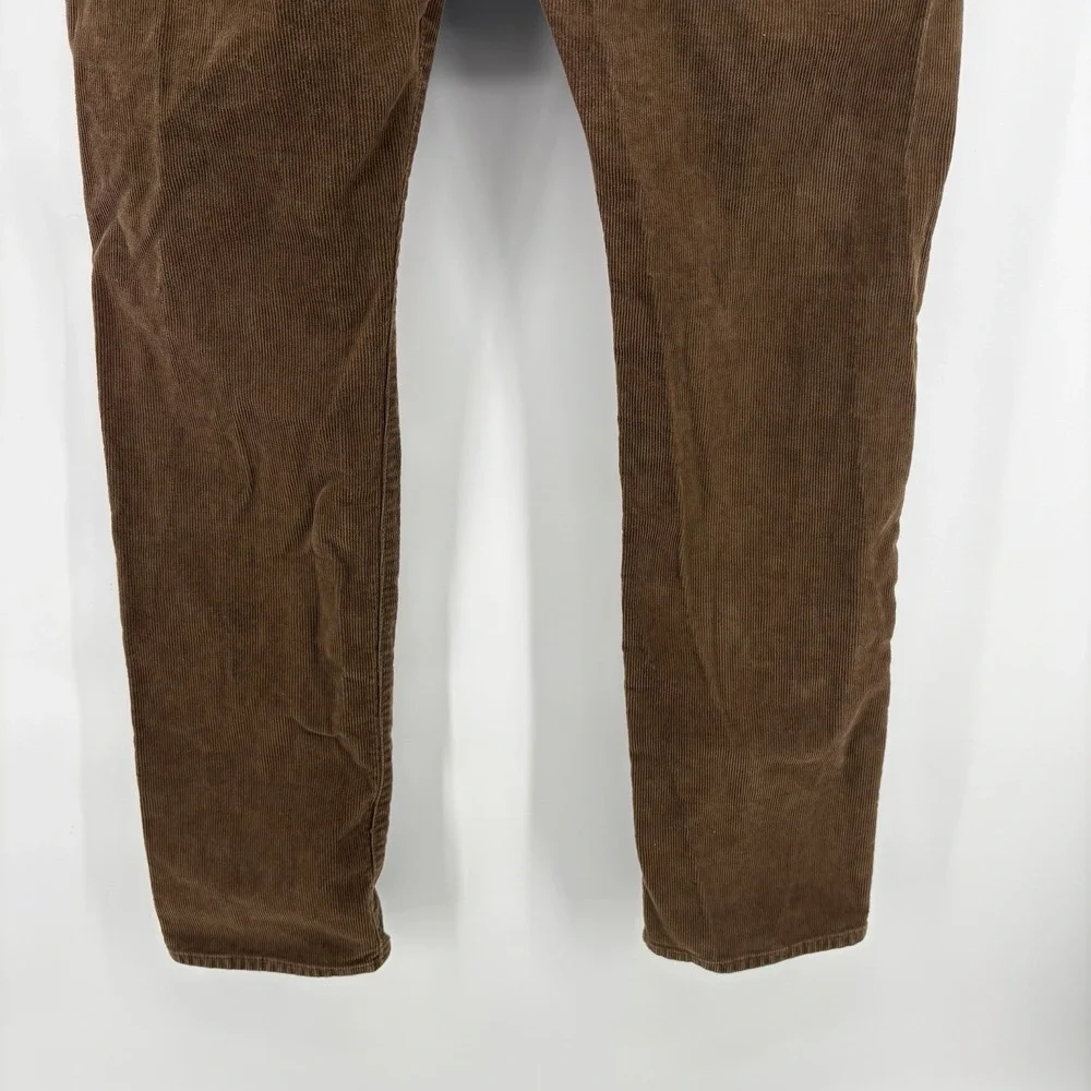 J Crew 770 Straight Fit Corduroy Pants Mens 32x32(31.5) Brown Preppy‎